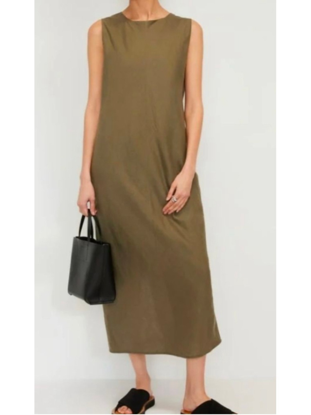 Everlane The Linen Bias Cut Dress Size 10